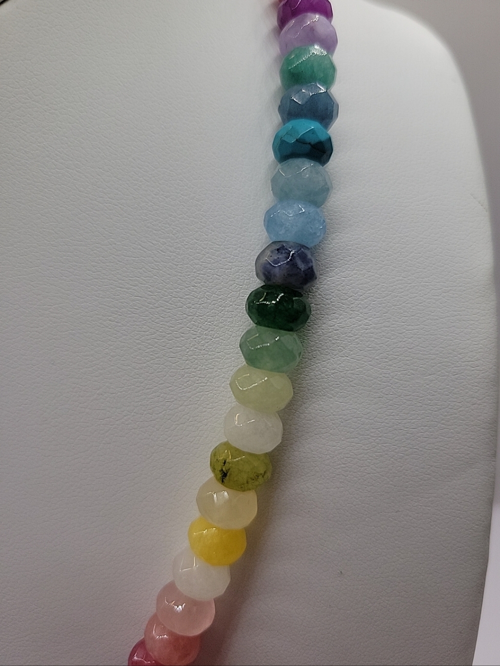 Baublebar Nwt Rainbow Beaded Necklace with Gold Initial S - Picture 5 of 8